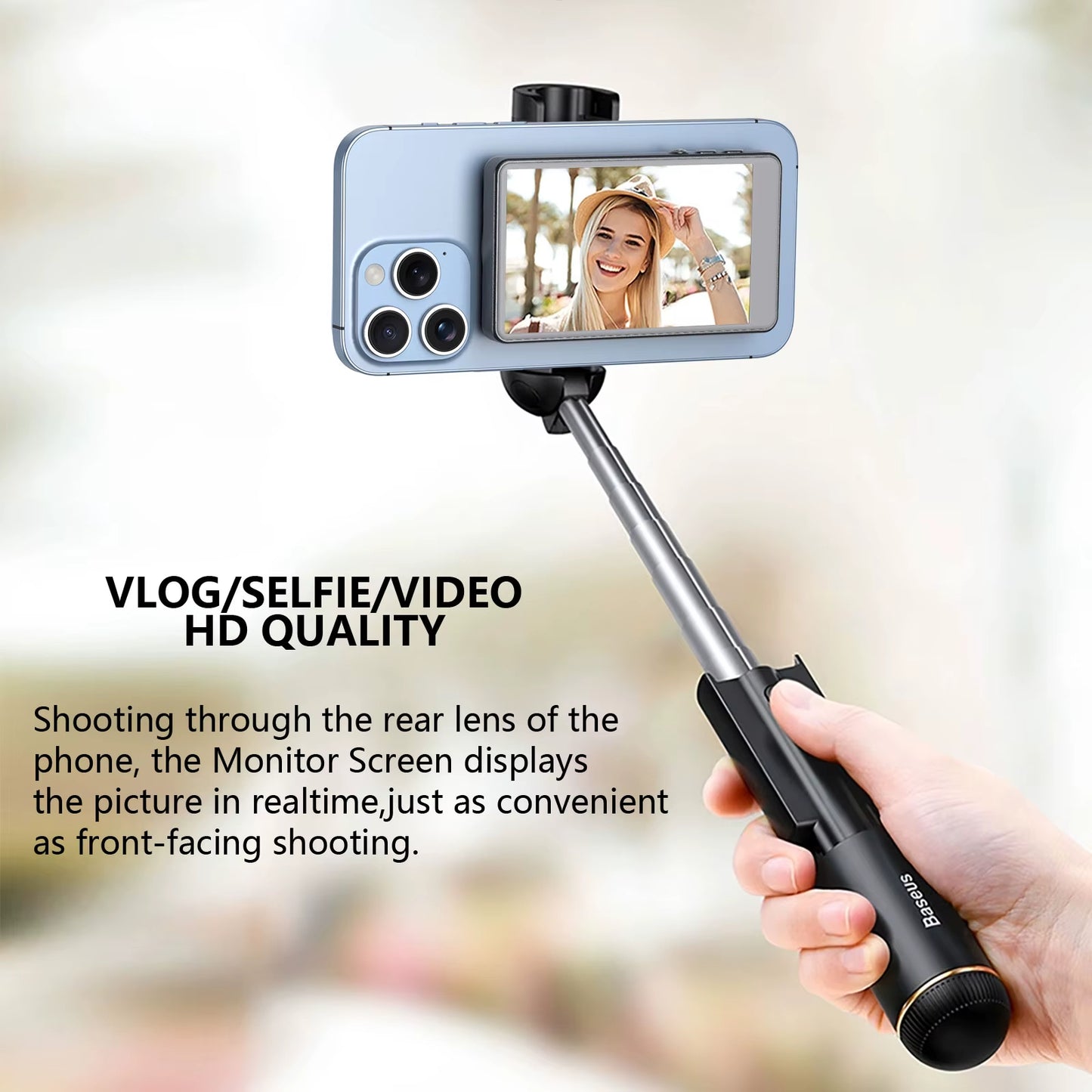Wireless Vlog Selfie Monitor – Rear Camera Phone Screen