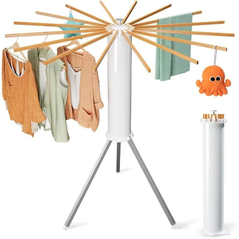 Tripod Clothes Drying Rack Foldable, Laundry Drying Rack Collapsible, Portable Clothing Drying Rack Folding Indoor, Octopus