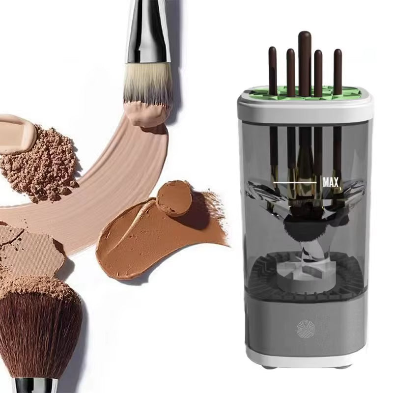 USB Plug Portable Electric Makeup Brush Cleaner with Rubber Makeup Machine Electric USB Quick Cleaner Cleaning Brush Collar Brus