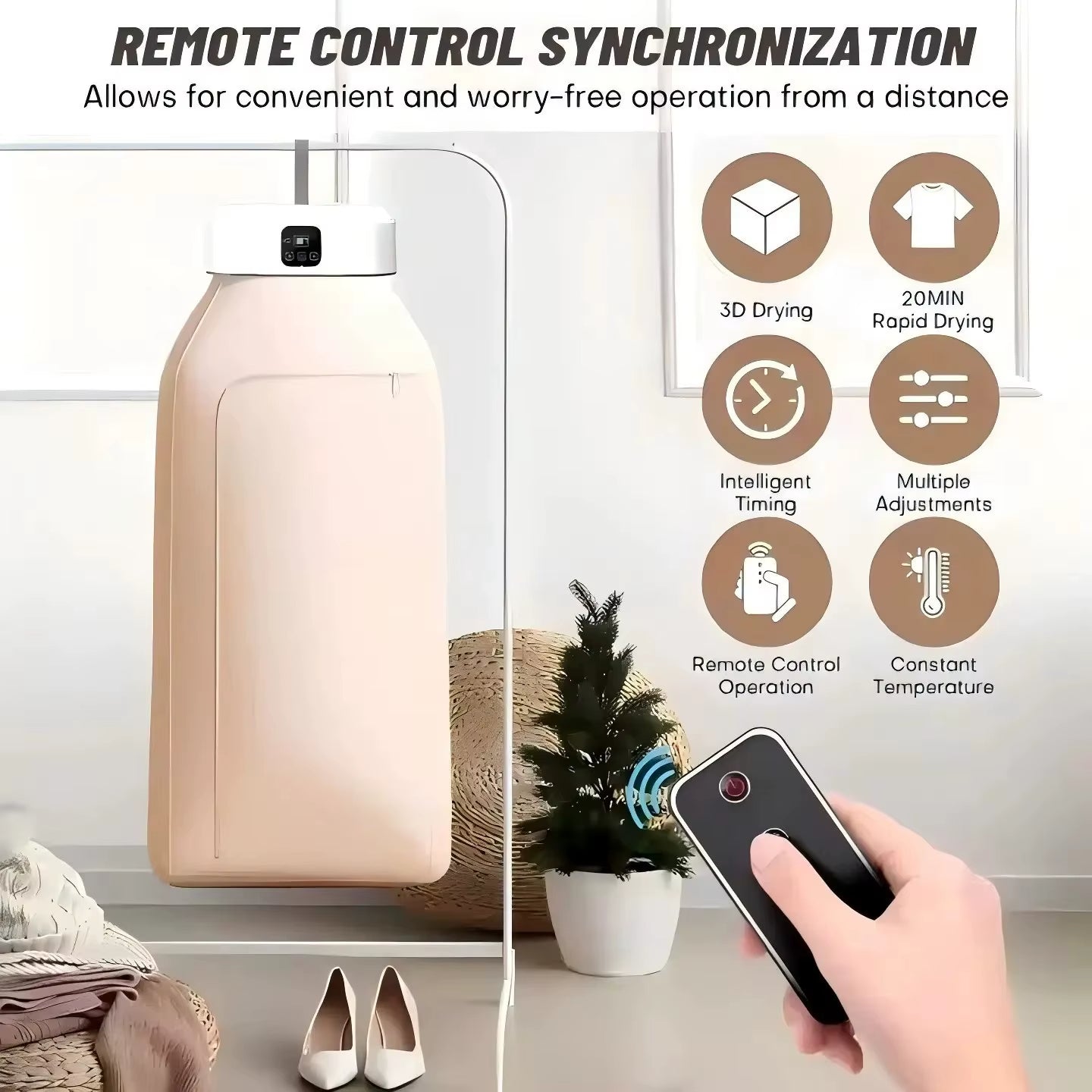 HomeEasyShop™ Mini Portable Dryer — Fast, Smart & Foldable Drying Anywhere!