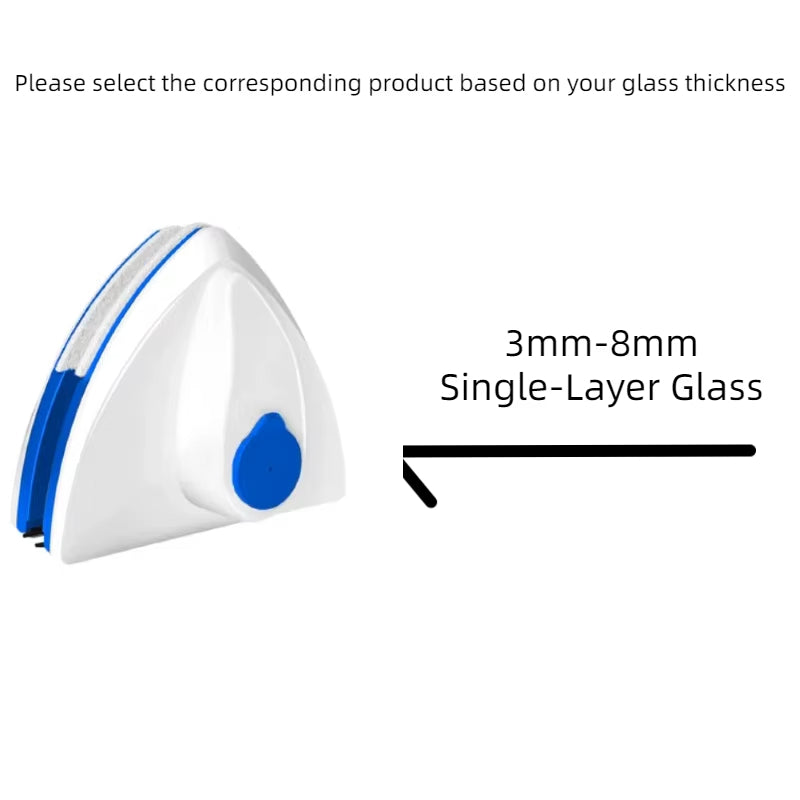Magnetic Glass Window Cleaning Tool Water Discharge Double-layer Wiper Household Special Magnetic Window Cleaner