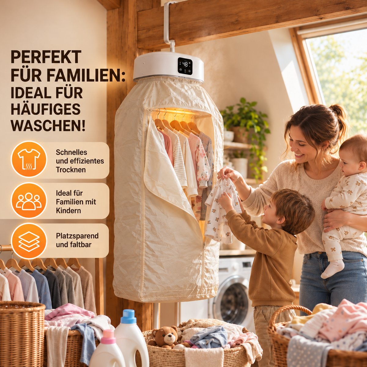 SmartDry™ Pro – Premium Thermo-Trockenschrank mit UV-Hygiene