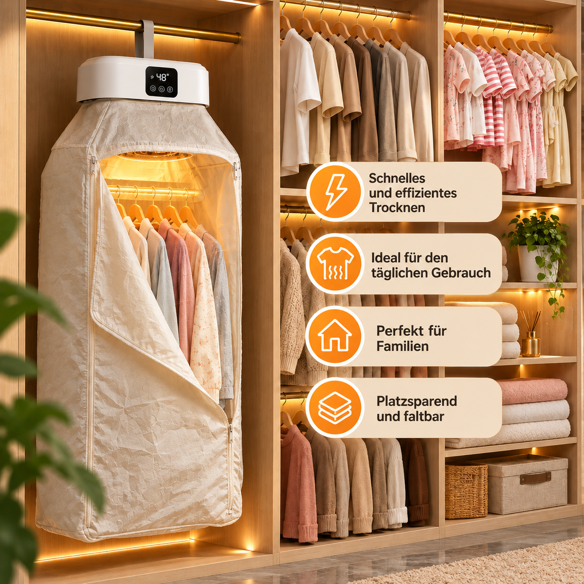 SmartDry™ Pro – Premium Thermo-Trockenschrank mit UV-Hygiene
