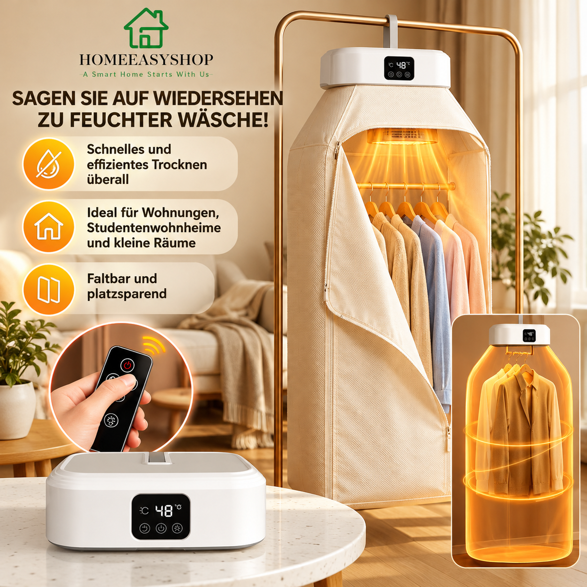 SmartDry™ Pro – Premium Thermo-Trockenschrank mit UV-Hygiene