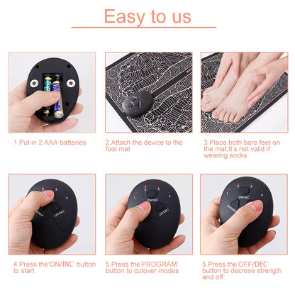 EMS Foot Massager Pad – Relieve Pain & Boost Circulation