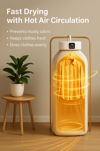 HomeEasyShop™ Mini Portable Dryer — Fast, Smart & Foldable Drying Anywhere!