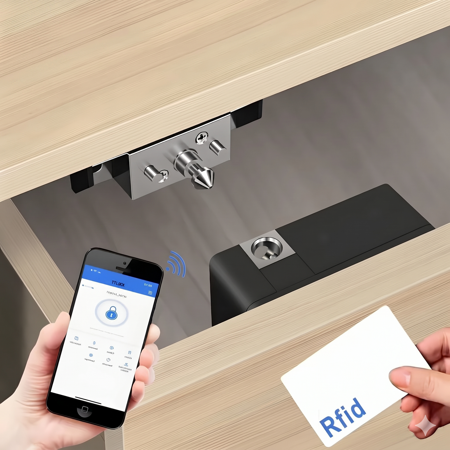 Smart Invisible Lock - NFC & Bluetooth Security HomeEasyShop™