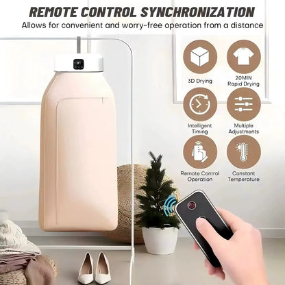 HomeEasyShop™ Mini Portable Dryer — Fast, Smart & Foldable Drying Anywhere!
